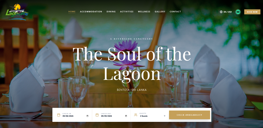 Lagoon Bentota Luxury Resort & Sanctuary