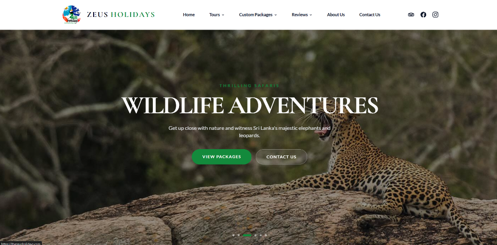 Zeus Holidays Destination Management Portal